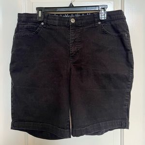 Faded. Glory. Black denim shorts